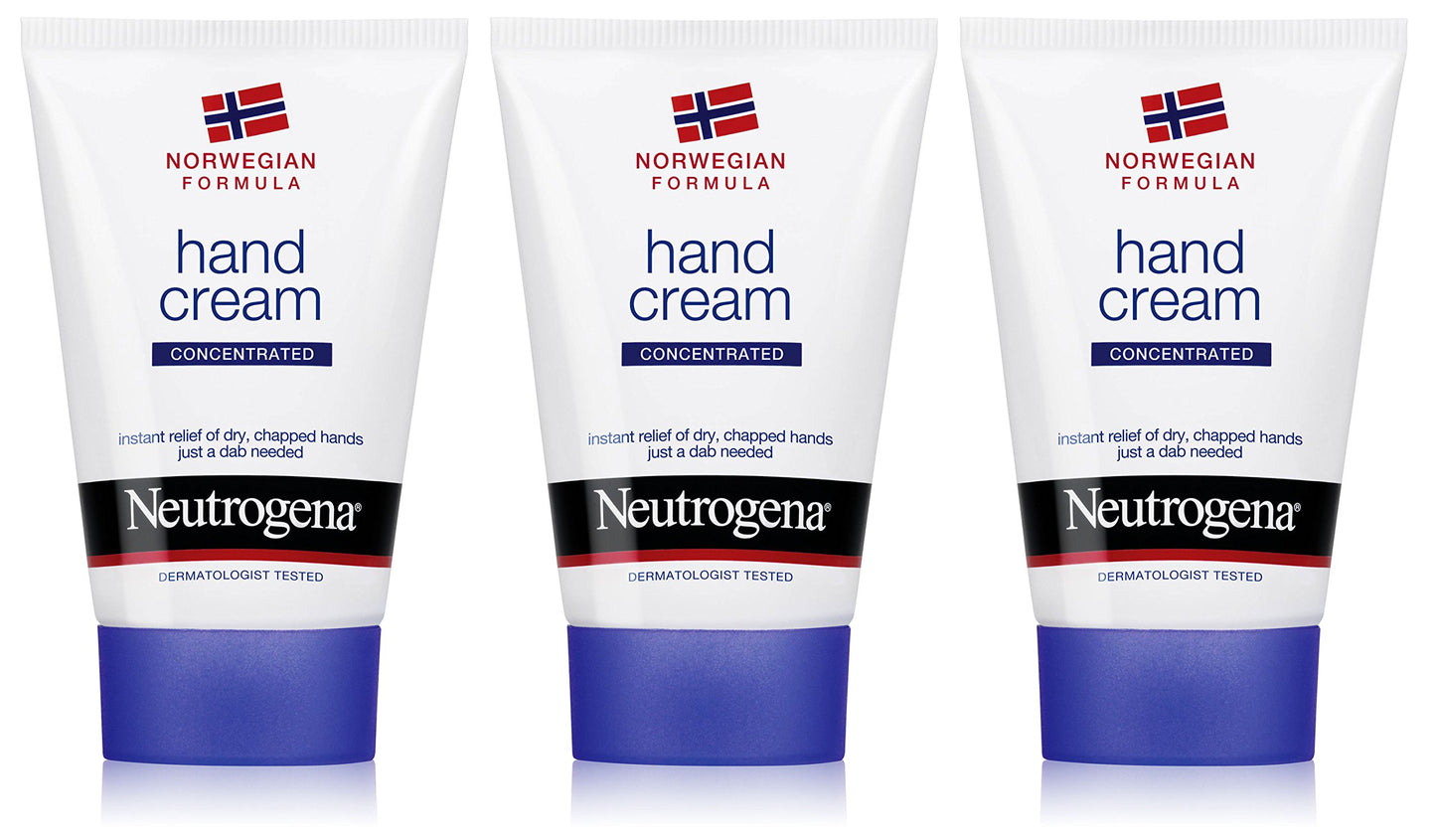 3X NEUTROGENA NORWEGIAN FORMULA SCENTED CONCENTRATED HAND CREAM 50ML TRAVEL SIZE