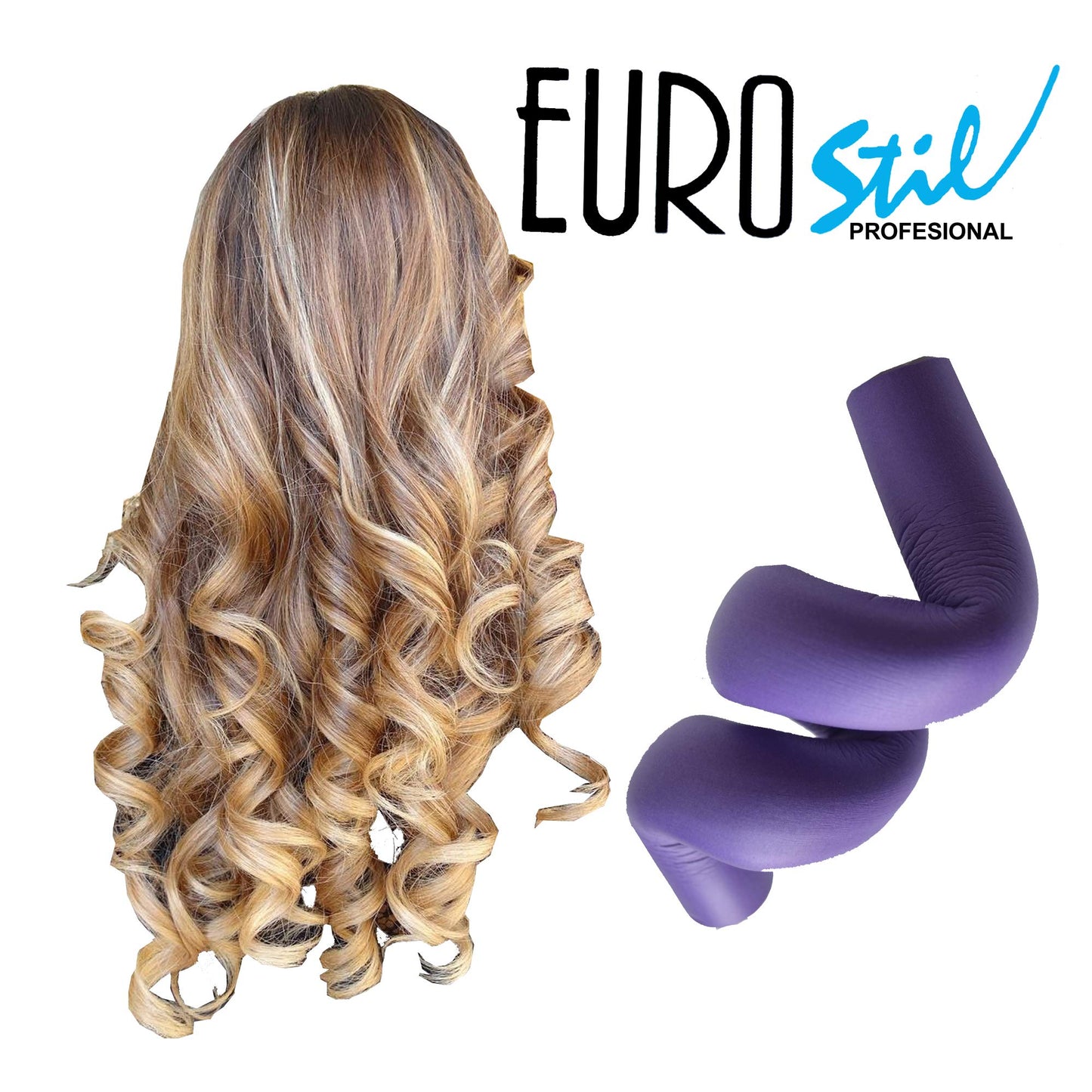 EUROSTIL 12 Piece Salon Quality Soft Foam Bendy Self-locking Hair Styling Rollers, Twist and Curl by Eurostil.