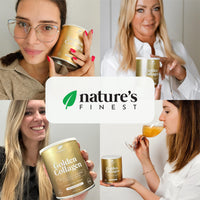 Nature's Finest by Nutrisslim Nature’s Finest by Nutrisslim Golden Collagen 360 g - Collagen Supplements for Women with Gold Glitter - High Strength Hydrolyzed Bovine Collagen Powder Type 2 with Biotin, Vitamin C and Curcuma