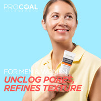 Face Scrub, Premium Exfoliating Charcoal Face Scrub 70ml by PROCOAL - Instantly Reveals Skin's Natural Radiance, Exfoliating Scrub & Charcoal Face Wash Combined For Men & Women - Made in UK