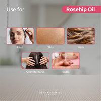 DermaVitamins 100% Organic Cold-Pressed Rose Hip Oil (10ml)