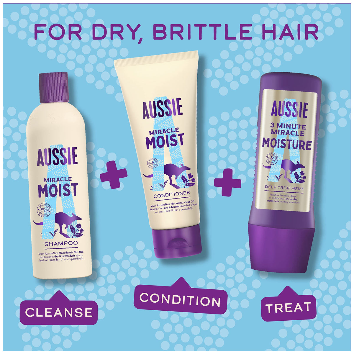 Aussie Miracle Moist Conditioner, 200ml