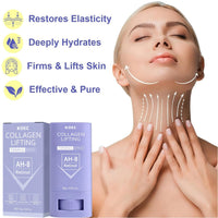 ANGEL SILK AH-8 Retinol Neck Firming Stick, Anti Wrinkle & Lifting Cream with Collagen & Beeswax, Moisturizing Treatment for Sagging Skin, Reduce Fine Lines, Neck Tightening Easy Massage (1pc)