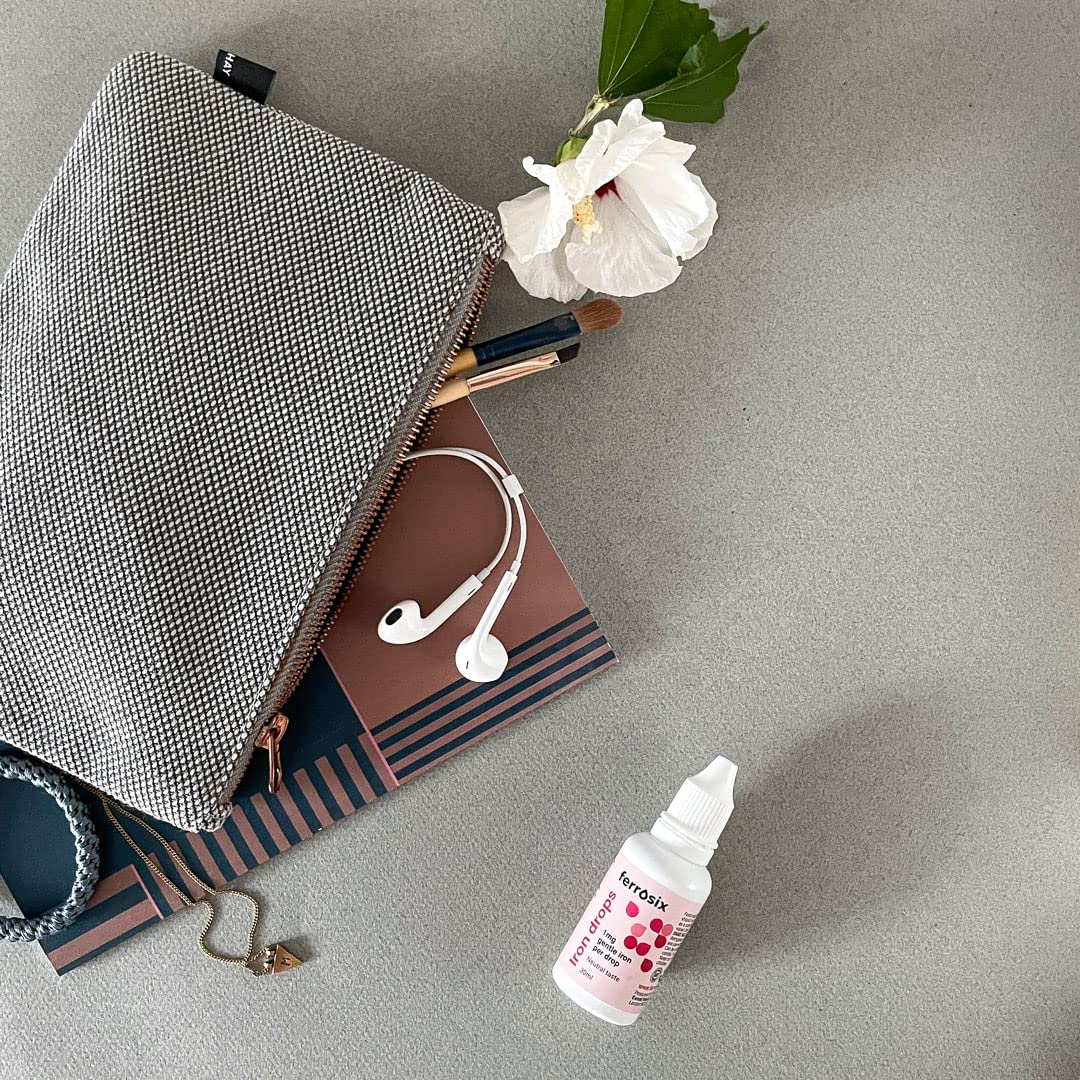 Gentle Iron Drops, Liquid Iron Bisglycinate, Highly Concentrated. Vegan, with Added Vitamin C for Fast Absorption.