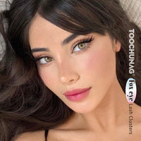 Cat Eye Cluster Lashes Natural Individual Eyelashes 14mm Fox Eye Lash Clusters CC Curl Left Right Wispy Eyelash Clusters Russian False Lashes Individual Cluster by TOOCHUNAG