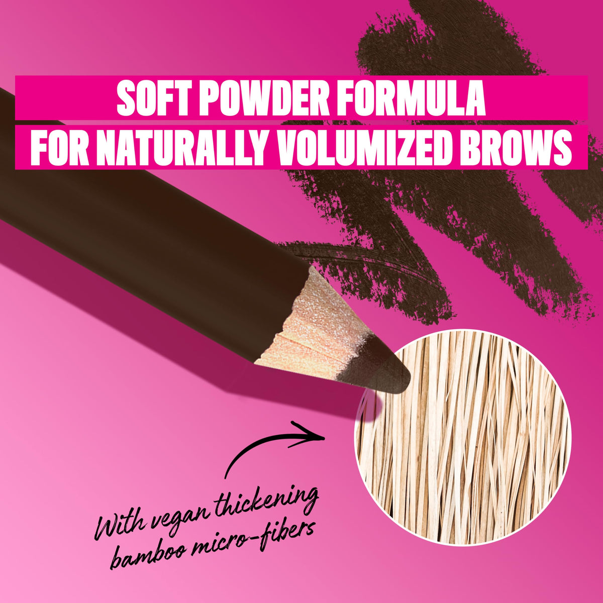 NYX PROFESSIONAL MAKEUP NYX Professional Makeup Powder Louder Brow Pencil, Buildable Shades, Up to 12 Hours of Wear, Transfer and Fade Resistant, With Thickening Micro-Fibres, Vegan Formula, Shade: Deep Brown