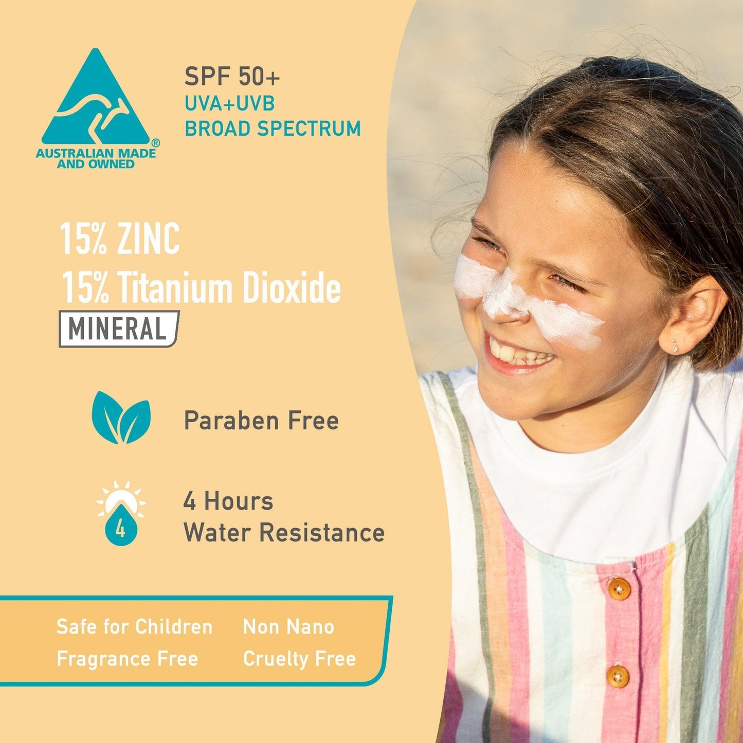 Sun Zapper White Colour Original Zinc Stick SPF 50 + Zinc Oxide Mineral Sunblock Stick for Face