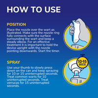 Dr. Scholl's Freeze Away Max Verruca and Wart Remover for Hands and Feet - As Fast As 10 Seconds to Treat Warts and Verrucas, Safe for Children Aged 4 and Above