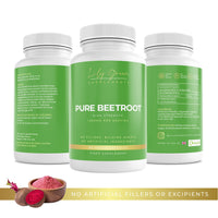 Lily Green | Pure Beetroot 1300mg per Serving | 90 Vegan Capsules | Nitric Oxide Boost | Rich in Vitamins & Minerals | High Strength | No Artificial Additives | Made in UK