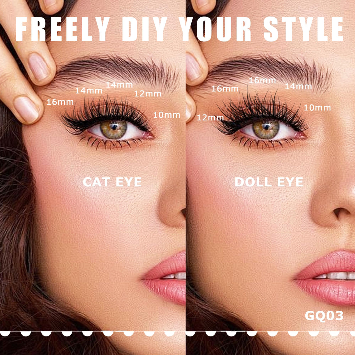 GAQQI Cluster Lashes 12mm Individual Lash Clusters 120Pcs C Curl 12 mm Eyelashes Diy Eyelash Extensions Soft Eyelashes Natural Look False Lashes At Home(GQ03-C 12mm)