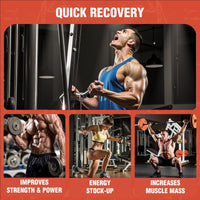 HOOLOO Creatine Gummies 5000mg Creatine Monohydrate with 1000mg BCAAs per Serving for Men & Women, Vegan & Sugar-Free, Easy Pre/Post Workout Gym Support for Performance and Muscle Power, 60 Count