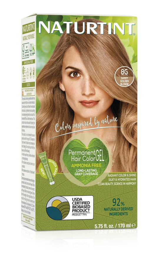 Naturtint Hair Color 8G Sandy Golden Blonde Count