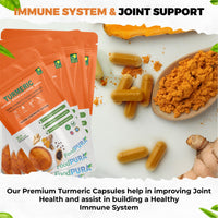 FoodPURA Turmeric Curcumin Capsules with Black Pepper & Ginger High Strength 3675mg HACCP Certified, Manufactured in The UK by FoodPURA (90)