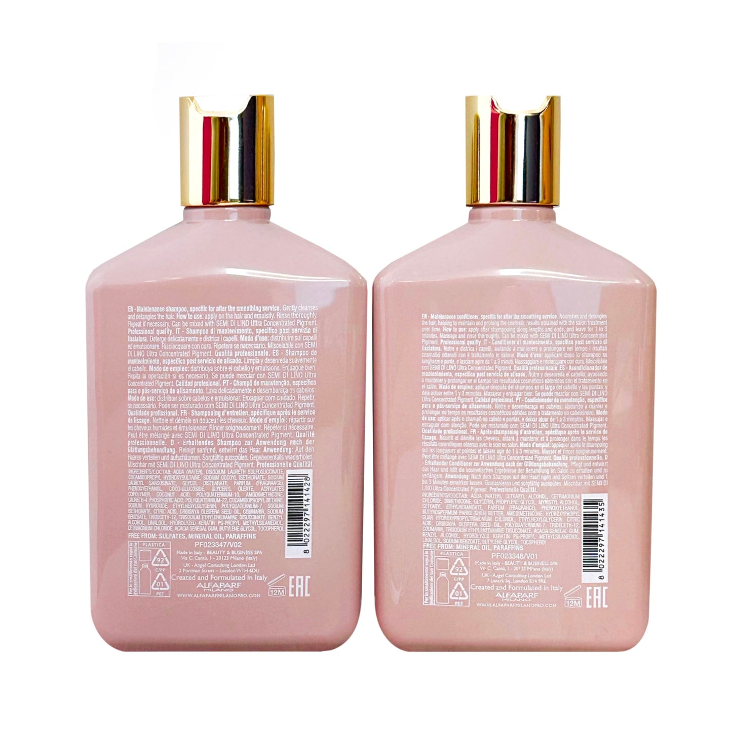ALFAPARF MILANO AlfaParf Lisse Design Keratin Shampoo & Conditioner Duo 250ml