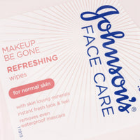 Johnson & Johnson Johnson's Face Care Makeup Be Gone Refreshing Wipes, Pack of 1 x 25