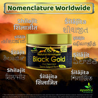 Ayushya Black Gold Pure Himalayan Shilajit Resin - Plant Derived Fulvic Minerals Immune Support - 25 grm/ml