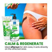 bleu & marine Bretania Pure Aloe Vera Gel 100% Natural 200 ml 7.03 fl oz DIY Cosmetics Face & Body care Moisturiser Hair repair After sun Soothing gel Wax Aftercare Canary Islands