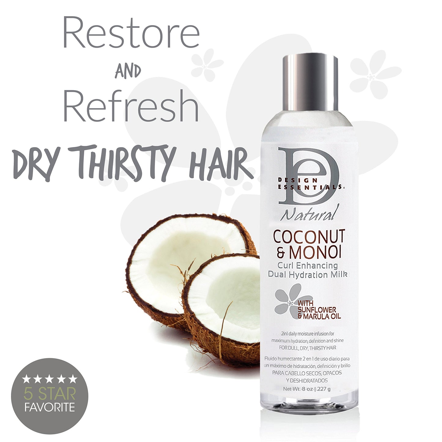 Design Essentials | Coconut & Monoi | Curl Hydration Milk - 8oz