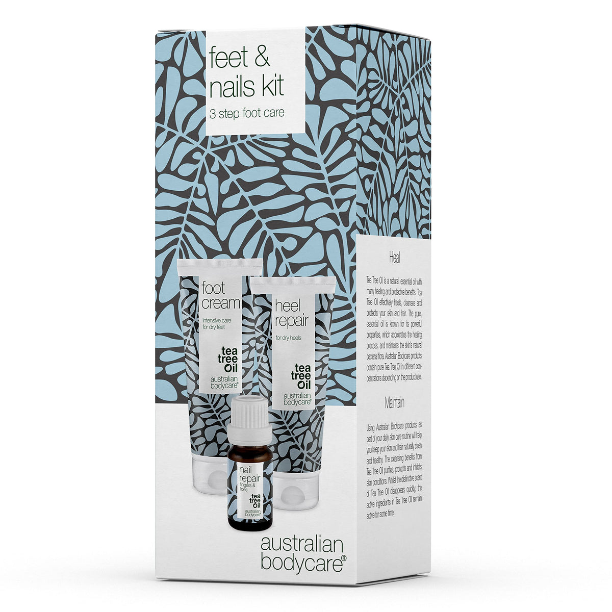 Australian Bodycare Feet and Nails Care Kit with Tea Tree Oil - Foot Cream, Heel Repair, and Nail Repair for Softer, Healthier Feet and Nails - Moisturizes, Soothes, and Repairs Dry and Cracked Heels