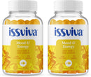 issviva MENOPAUSE Issviva Gummies Mood and Energy Supplements with Vitamins B1, B2, B6, B12, C and Biotin for Women - Orange Flavoured, 150 Gummies - 300g (Twin-Pack)