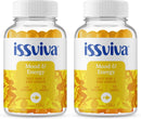 issviva MENOPAUSE Issviva Gummies Mood and Energy Supplements with Vitamins B1, B2, B6, B12, C and Biotin for Women - Orange Flavoured, 150 Gummies - 300g (Twin-Pack)