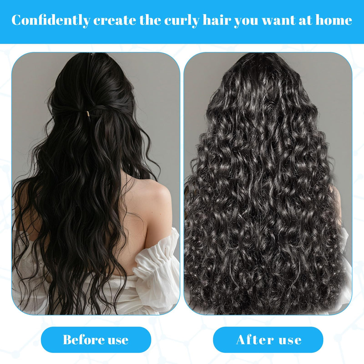 Qianeffort Perm Rods,60Pcs Small Size Perm Curlers,Blue Perming Rods Perm Kit Home Perm Rollers for Women,Perm Rods for Short Hair for Women Men Hairdressing Styling