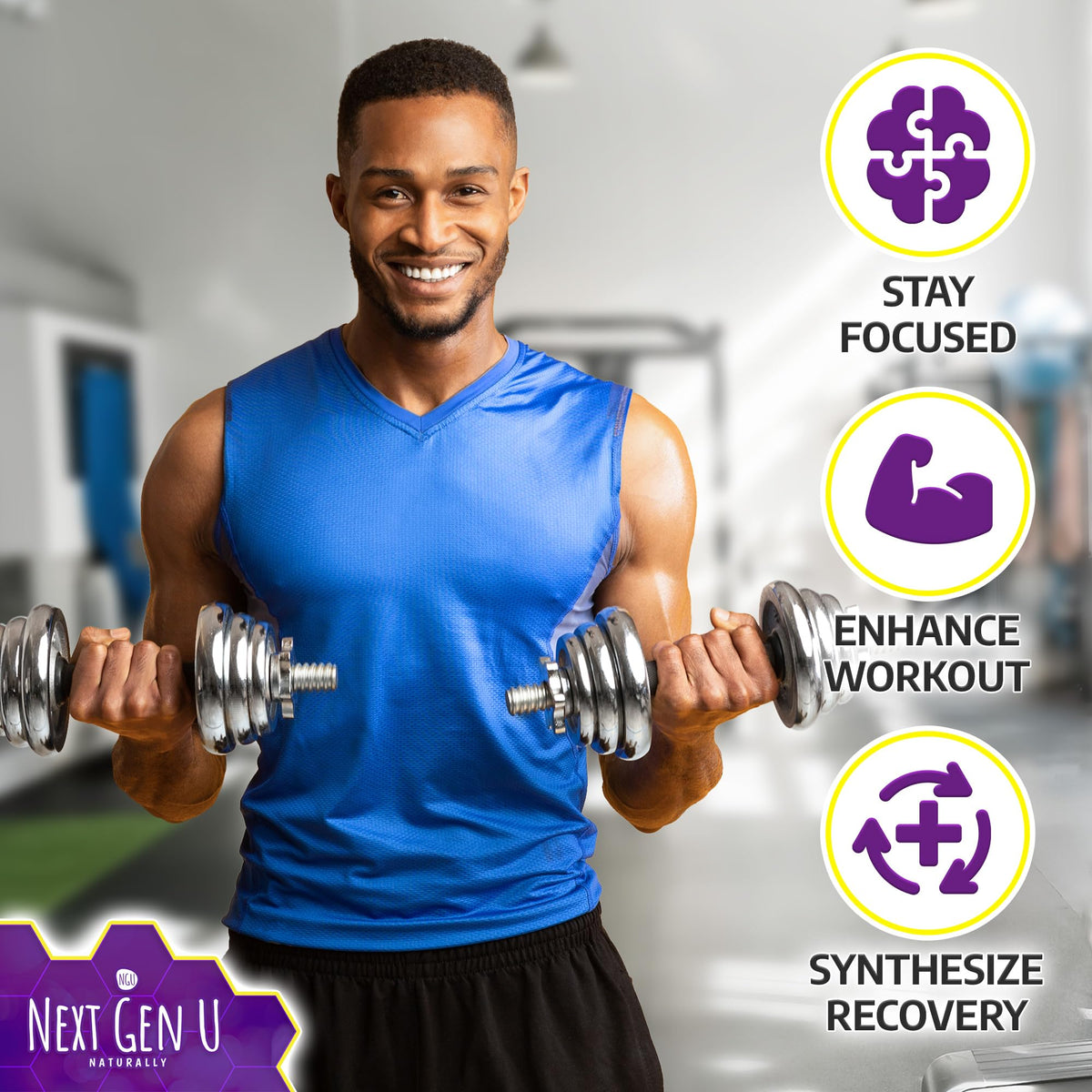 NGU Next Gen U L Tyrosine - 500 mg, 120 Vegan Capsules - Health Dietary and Food Supplement - Mood Support for Adults, Women and Men - Helps Support Healthy Brain Functions - by NextGenU