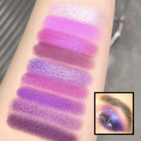 LYNTYAOU Purple Eyeshadow Palette, Pink Make-Up Palettes Shimmer Eye Shadow, Highly Pigmented Matte Shimmering Cool Make up Set, 9 Colour Waterproof Longlasting Eye Shadow Palette