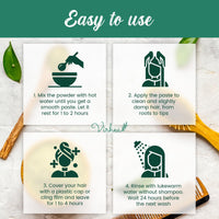 virhea VIRHEA® Blonde Henna Powder 100g - Organic Plant-Based Hair Dye for Natural Blond Colour - Chemical-Free Treatment for Grey Hair - Vegan Vegetable Hair Colour for Beautiful Blond Hair