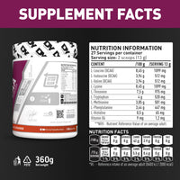 DY Nutrition HIT EAA Essential Amino Acids Complex with BCAAs, L-Lysine & Vitamin B6 | Muscle Repair & Recovery Supplement Intra Workout Powder, 27 Servings, 360g (Blood Orange)