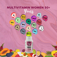 Yours Multivitamin Women Age 50+, Advanced Multivitamin for Women | Immune Support, Bone Strength & Eye Health | Daily Essentials. 60 Tablets