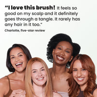 Tangle Teezer Extra Gentle Ultimate Detangler Hairbrush for Wet & Dry Hair - With Unique Wide-Spaced Teeth for Gentle & Effective Detangling - For Less Hair Fall & Breakage - Eucalyptus