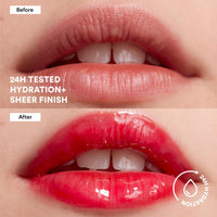 3INA MAKEUP - The Color Lip Oil 900 - Black Lip Gloss with 24h Hydration & Hyaluronic Acid - Lipstick & Lip Balm