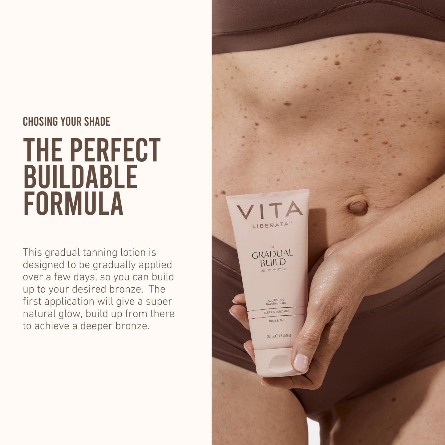 VITA LIBERATA, Fabulous Gradual Tanning Lotion 400ml & Dual Sided Self Tanner Mitt, Super Hydrating Hyaluronic Acid, Designed for Face & Body, Buildable Formula, Streak Free, Lasting Finish