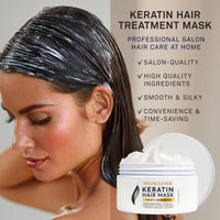 Vegnclever Keratin Hair Mask: Keratin Hair Treatment Mask, Deep Conditioning Hair Mask Treatment, Hair Deep Conditioner Mask for Damaged Dry Hair, Keratin Hair Mask for Fine, Curly and Straight Hair
