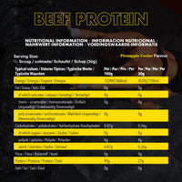 NXT Nutrition NXT Beef Protein Isolate 540g - High Protein Powder in Natural Amino Acids - Paleo, Keto Friendly - Dairy and Gluten Free | 540g (Pineapple)