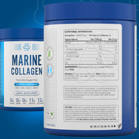 Applied Nutrition Marine Collagen Powder - Hydrolysed Collagen Protein, Healthy Skin, Hair, Nails (Unflavoured) (300g - 25 Servings)