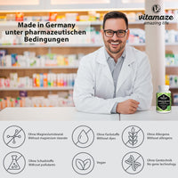 Vitamaze - amazing life Ginkgo Biloba Capsules 6000mg with Acai, L-Carnitine and Vitamin E - 100 Days Supply - Memory and Energy Booster - Gingko Biloba Extract 50:1 - Supplement Without Additives