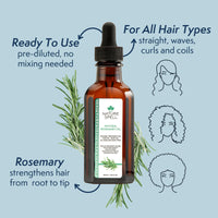Nature Spell Bond Repair Travel Set, Includes Rosemary Oil, Shampoo & Conditioner, Protecting & Repairing, Vegan, Set of 3