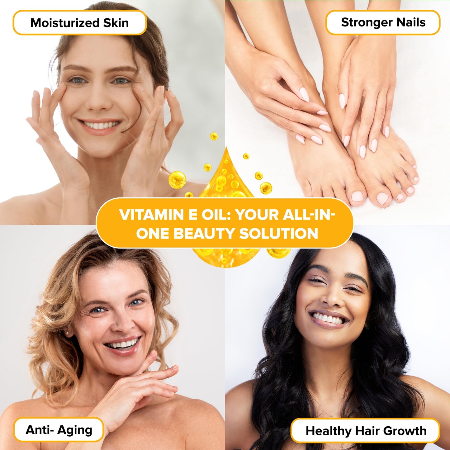 Essican Purelife Vitamin E Oil - Vitamin E Oil for Skin, Vit E Pure Oil, Vitamin E Oil for Hair - 100% Pure Natural Vitamin E Oil for Face, Vitamin E for Scars - Pure Vitamin E Oil for Nails - 100ml