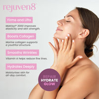 Rejuven8 Deep Lift Day Cream with Matrixyl 3000, Marine Collagen, Retinol & Vitamin E – Anti Ageing Moisturiser for Women – Firming Face Cream for Mature Skin – 50ml