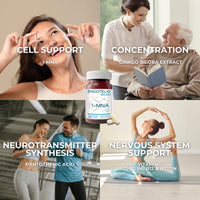 ENDOTELIO Endotelio 1-MNA Brain, Nootropic NAD Supplement with Ginkgo Biloba, Zinc & Biotin, NMN Alternative, Memory, Focus & Cognitive Function, Anti Ageing Brain Support, 30 Capsules