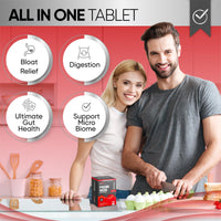 Biostren Probi Iron | 2 in 1 Bio Cultures Complex Plus Iron for Ultimate Gut Health and Hemoglobin Support | Probiotic | Red Blood Cells | Bloat Relief | Digestion | IBS | 60 Capsules