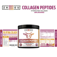 Nu U Nutrition Collagen Powder 500g - Hydrolysed Collagen Peptides Powder - High Protein Bovine Collagen Supplement - Grass Fed, Halal Certified - Rich in Amino Acids - for Hair, Nails & Skin - Zhou Nutrition
