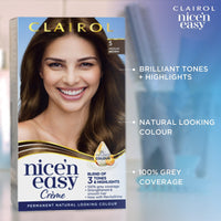 Clairol Nice'n Easy Crème, Natural Looking Oil Infused Permanent Hair Dye, 8WR Golden Auburn