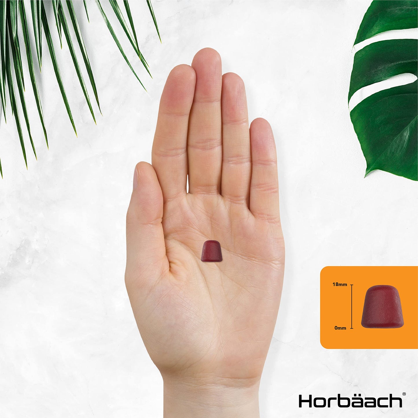 Kids Iron Gummies with Vitamin C | 90 Count | Natural Cherry Flavour | Chewable Vegan Supplement | by Horbaach