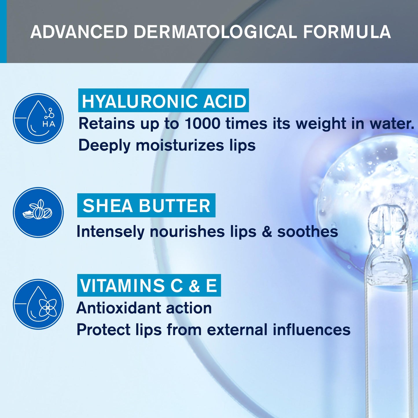 Uriage Eau Thermale Moisturizing Lipstick 4g - With Shea Butter & Borage Oil - Nourrishes, Restores, Protects - Long-Lasting - Very Dry & Irritated Lips