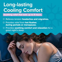 BeYou Cooling Forehead Patch for Hot Flashes, Menopause, Head discomfort, Head Tension - Infused with Basil & Rosemary - Designed specifically for hot Flashes