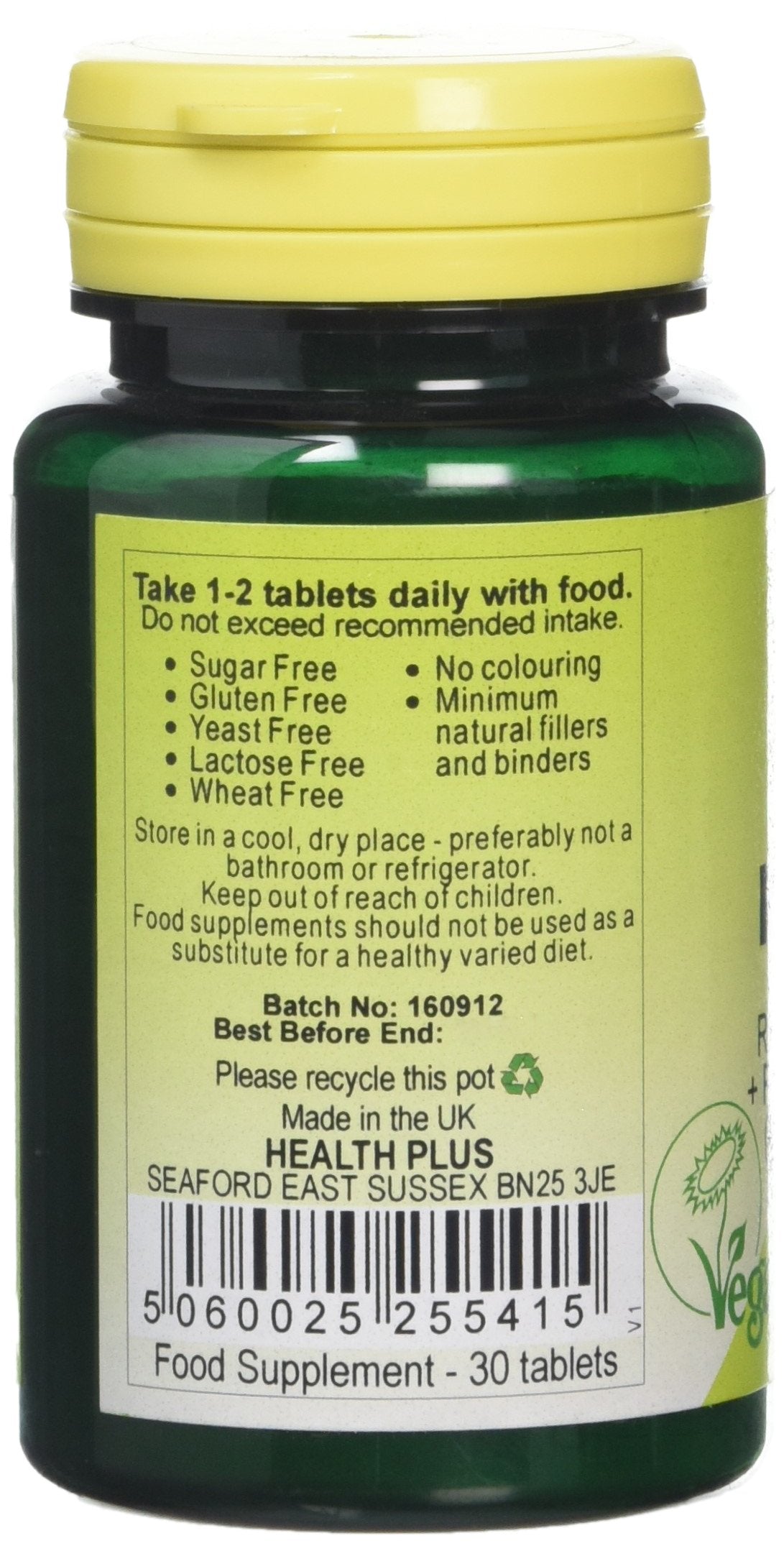 Health Plus Red Clover (40mg Isoflavones) Women's Health Plant Supplement - 30 Tablets