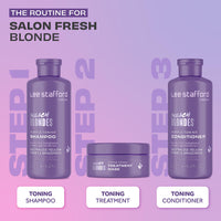 Lee Stafford Bleach Blondes Purple Toning Shampoo | A Weekly Toning Purple Shampoo for Blonde Hair Cleansing